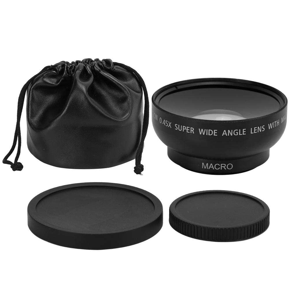 43mm 0.45X Wide Angle Lens Alloy and Optical Glass for 43MM Filter Aperture Camera Lenses
