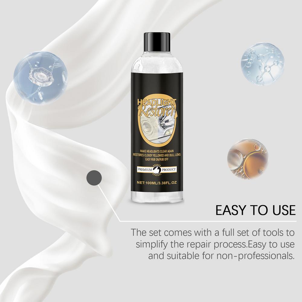 Комплект для полировки автомобильных фар, набор для ремонта и восстановления, ремонтное покрытие, обслуживание и придание яркости, набор для ухода за лампами для автомобилей