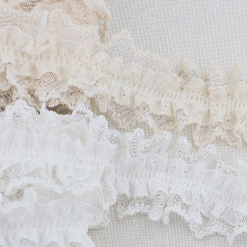 Один ярд Двусторонние аксессуары своими руками Полуфабрикаты для украшений Сетка Эластичное кружево Кружево Трехмерное двухцветное