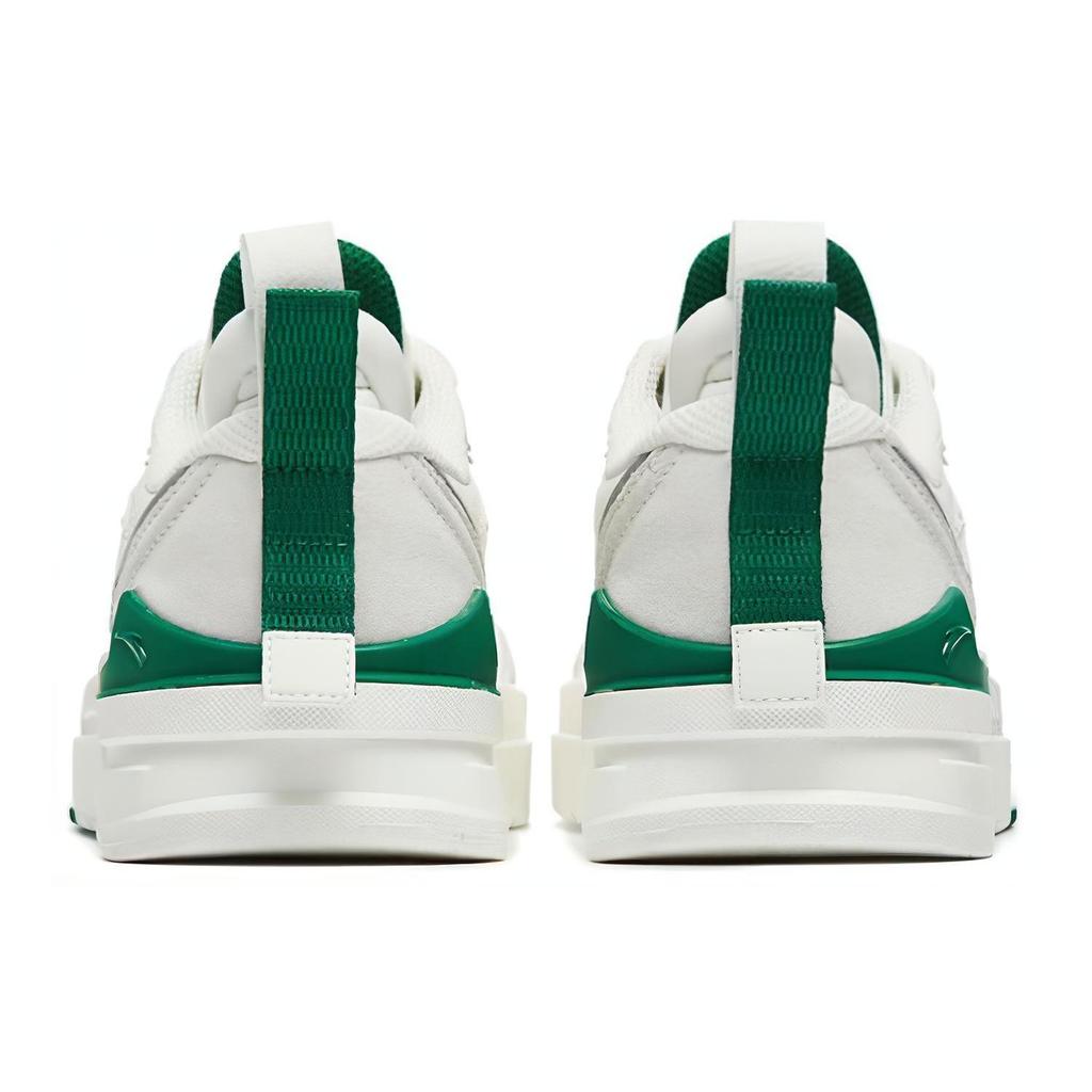 Anta Bump Slip Resistant, Abrasion Resistant, Lightweight Low top Skateboard Shoes Men's White Green 912248068-1