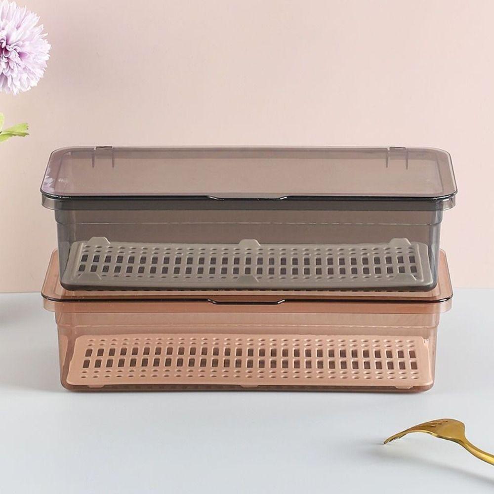 With Lid Chopstick Cage Dust-proof Desktop Organizer High Quality Cosmetics Holder  Kitchen