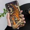Японская тигриная art тату Чехол для телефона Для Samsung A55 A16 A56 A36 A35 A15 A53 A54 A33 A34 A25 A05S A52 A52S A14 A24 A26 A71