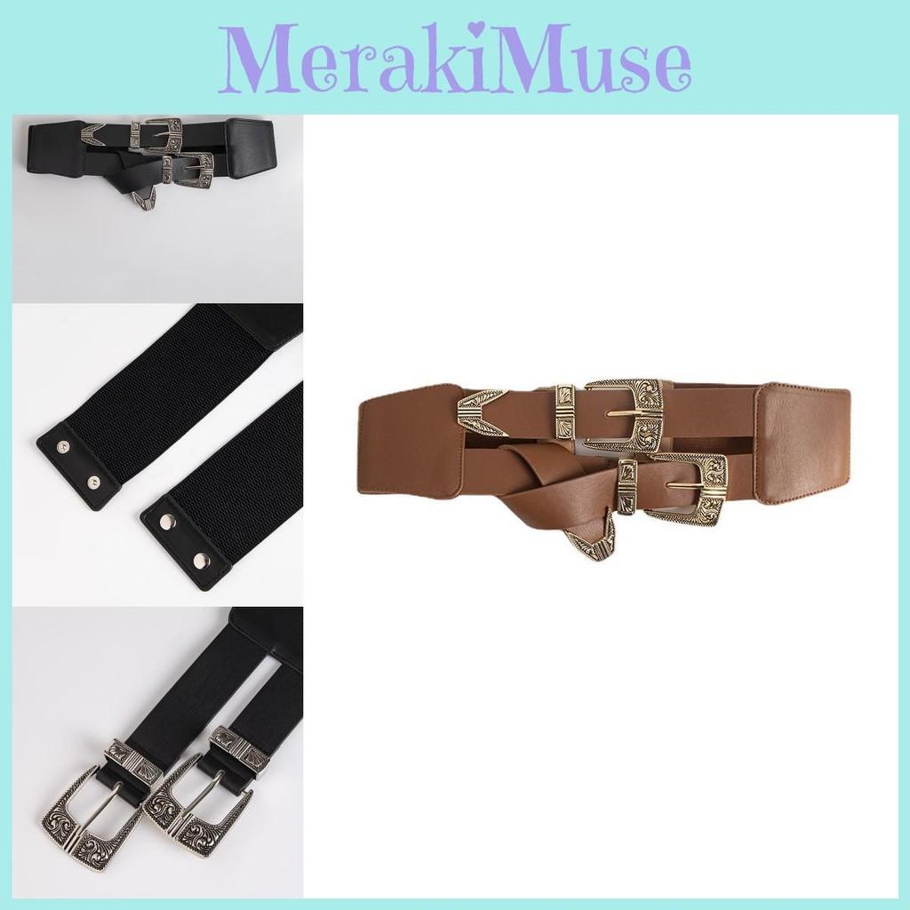 Leather Cowgirl Inspired Waist Cincher With Sculpted Embroidery For Women Fashionable