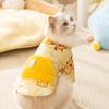 Autumn and Winter Cat Clothes with Fleece To Keep Warm, Two Feet of Lamb Fleece Into Cat Hairless Cat Kitten Cotton-padded Clothes Pet Clothing