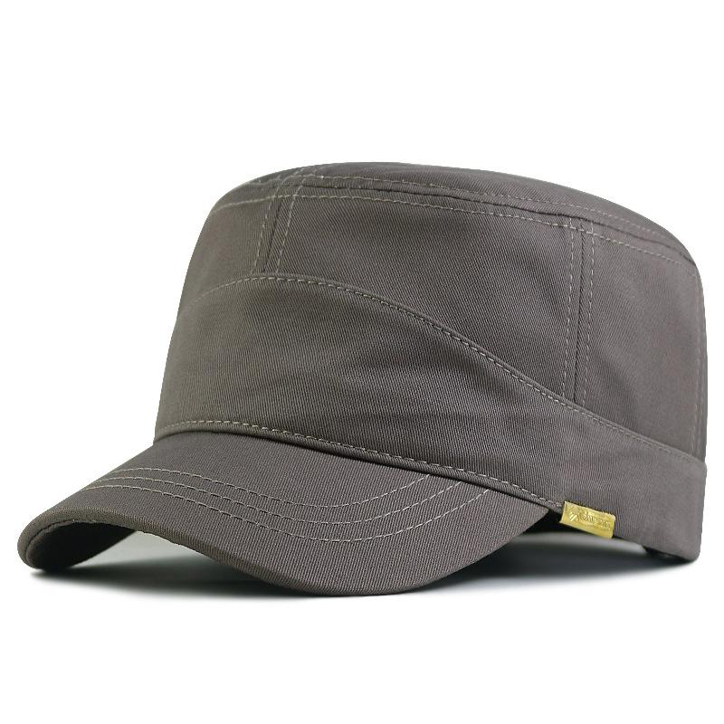 Big Head Circumference Flat Top Hat Men's Hat Large Size Enlarged Deepened Large Hat Men's Spring and Autumn