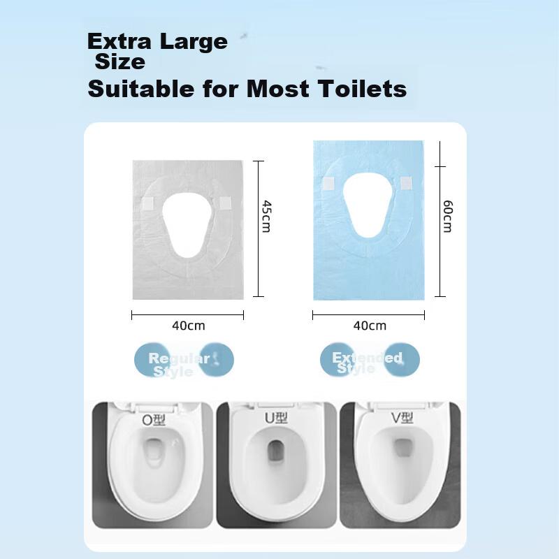 Lehuolvxing Disposable Toilet Seat Covers, Travel Essential, Postpartum Practical Full Set of Products, Isolation Seat Covers, Toilet Paper