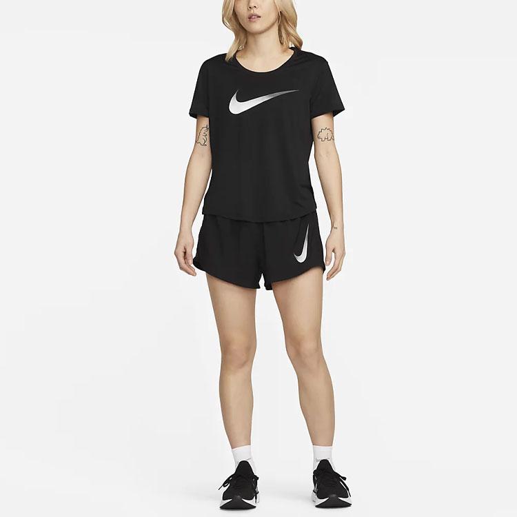 Nike Dri-FIT One Women'ss Logo Crewneck T-Shirt Black DX1026-010