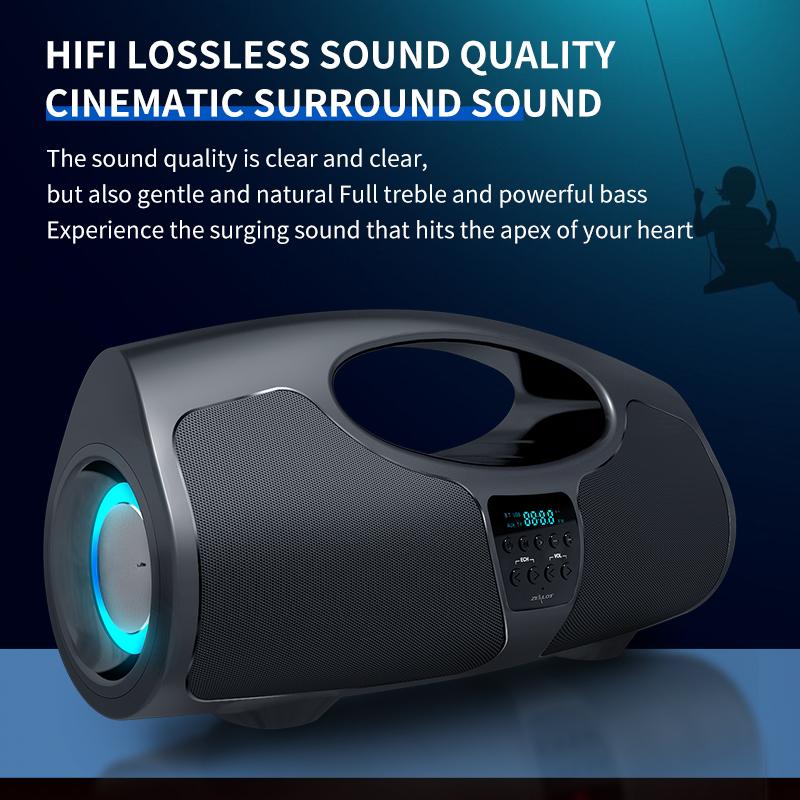P1 40W High Power Wireless Bluetooth Speaker Audio Center, Portable Sound Box Powerful Boombox Outdoor Stereo Speaker Loudspeaker Deep Bass Music Box