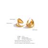 Yhpup Stainless Steel C Shape Daily Unusual Earrings 18K Gold Color PVD Plated Versatile Casual Minimalist High Quality Jewelry
