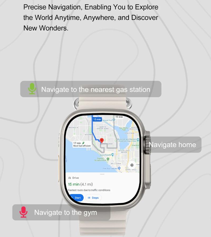 Смарт-часы DT Ultra 3 Экран Amoled 4 ГБ MP3 MP4 плеер Bluetooth Обмен сетью Магазин приложений ChatGPT Умные часы с искусственным интеллектом Мужские спортивные часы