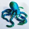 3D Printed Octopus Movable Flexible Joints Fidget Toy Home Office Desktop Ornament Ocean Animal Decor New Year Gifts Kid Toy