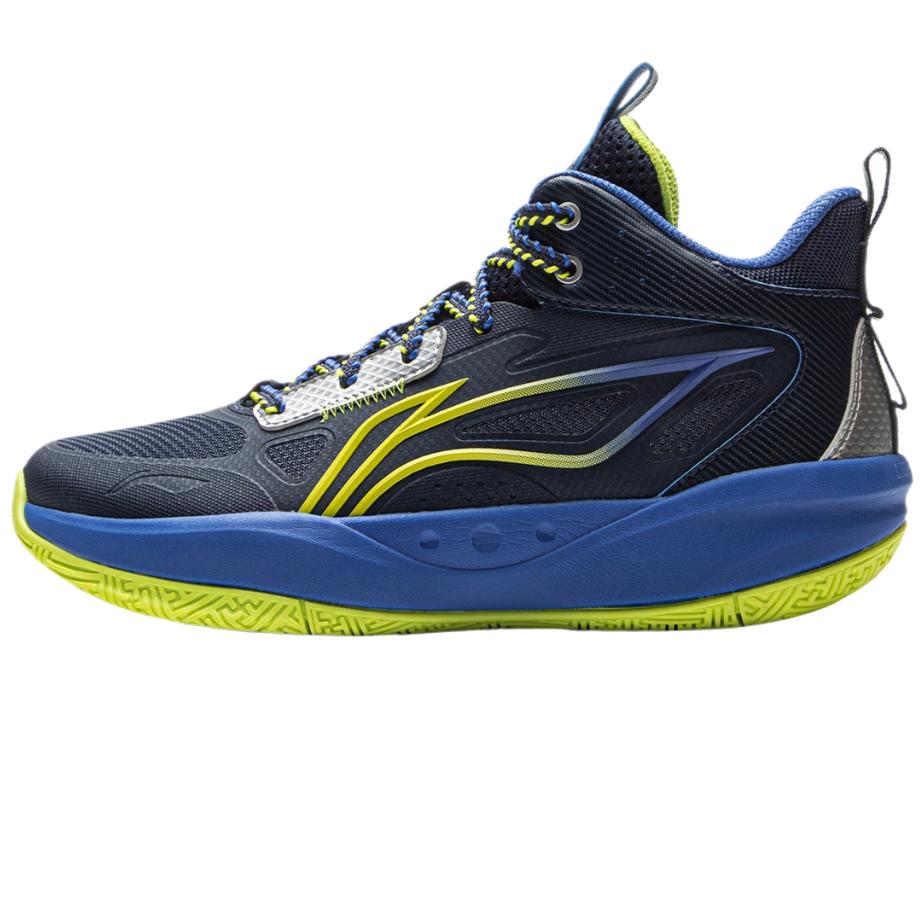 Li Ning Детские баскетбольные кроссовки Light Energy 2 Стильные Универсальные Удобные Модные Баскетбольные кроссовки Детские кроссовки Ночной-Навигационный-Синий YKBV101-3