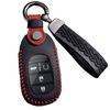 Кожаный ключ ключ и держатель для ключей B для Custom JF5 Новый Vezel RV3 RV4 RV5 Civic Hatchback Stepwgn и Civic Чехол, обложка для Honda, (Тип - Черный)