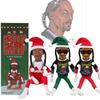 Уникальное украшение в виде куклы рождественского эльфа Snoop On A Stoop для любителей хип-хопа в красочных стилях