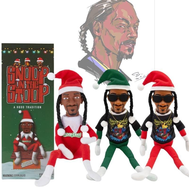 Уникальное украшение в виде куклы рождественского эльфа Snoop On A Stoop для любителей хип-хопа в красочных стилях