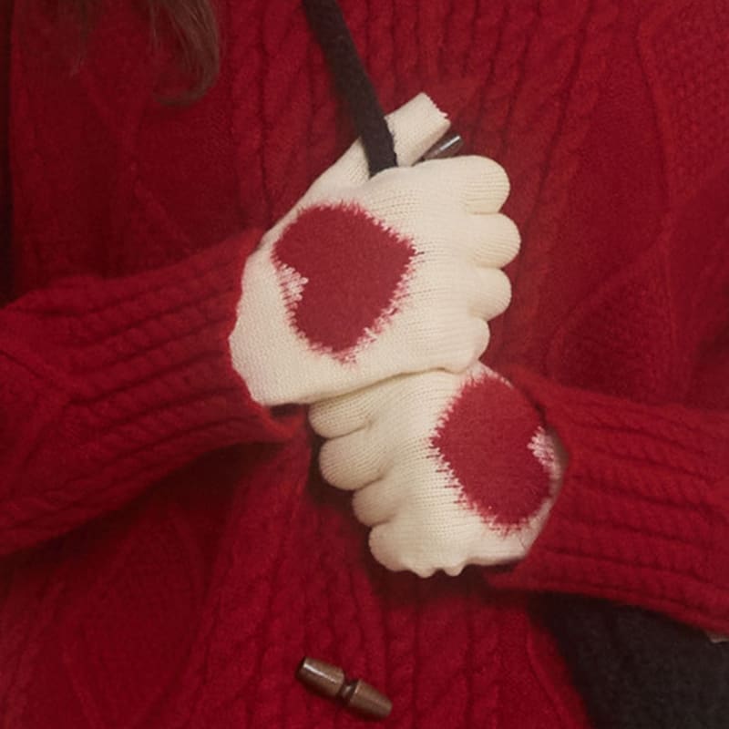 РОЗОВЫЕ ПЕРЧАТКИ С СЕРДЦЕМ ФЕИ И АНАНАСОМ_СЛОНОВАЯ КОСТЬ