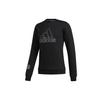 adidas Спортивный свитер с капюшоном и принтом логотипа для мужчин, черный FU6222