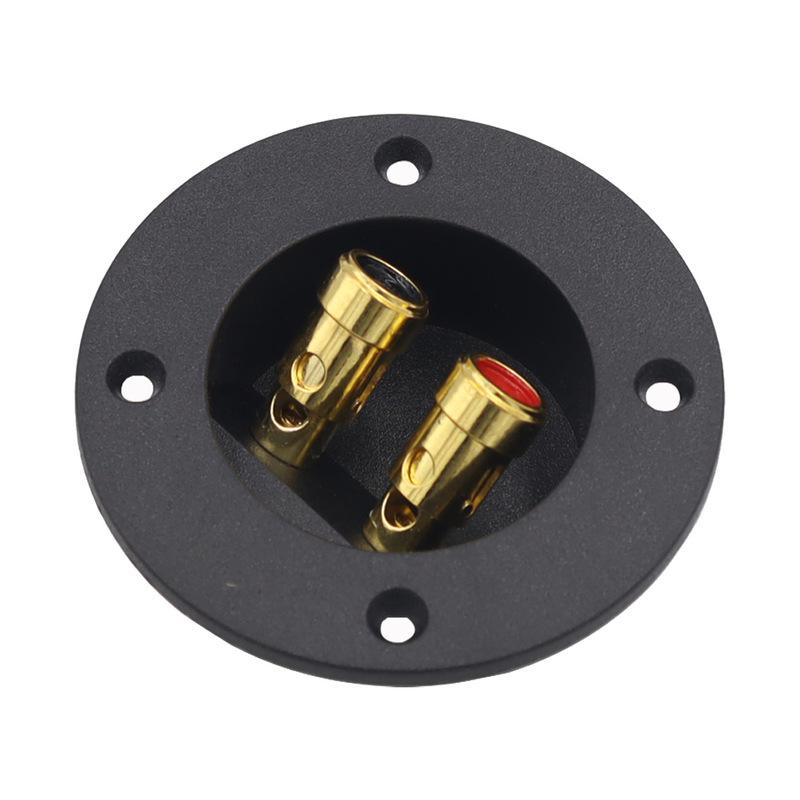 Square Pillar Speaker Cable Hole 48-75) Box Circle 2 Copper (install Wire Junction Acoustic Terminal Binding Post Support Amt