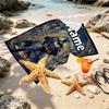 Custom Name Personalized Batman Print Beach Towel, for Trip Camping Beach Party Home Decor, Birthday Gift for Family & Friends