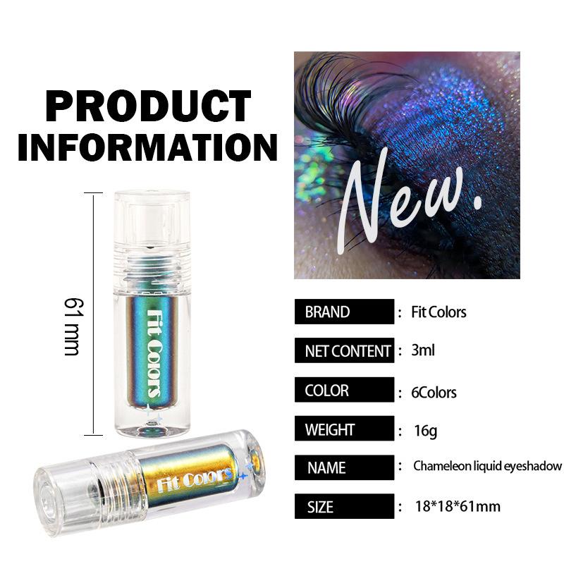 Оптический хамелеон жидкие тени для век Ослепительный сценический макияж High Light Пленкообразующие жидкие тени для век Жидкость для губ