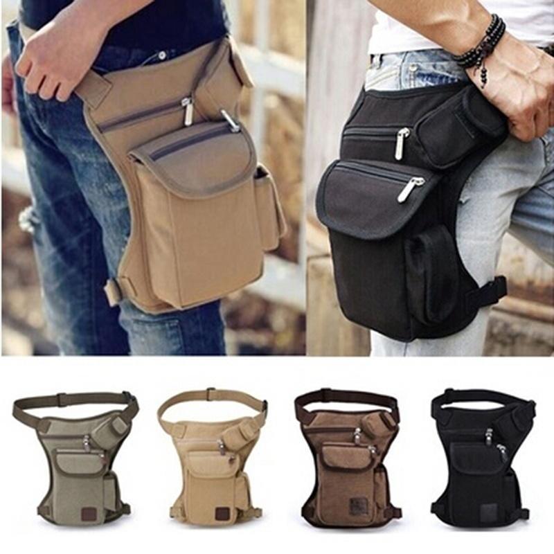 Fashion Multifunction Outdoor Sport Leg Bag Canvas Waist Belt Bags