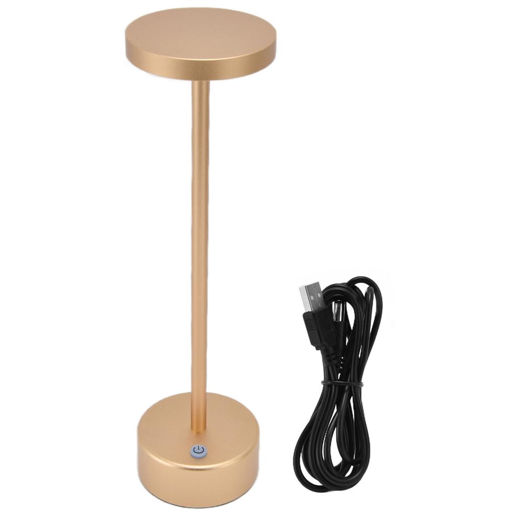LED Desk Lamp Waterproof USB Touch Dimming Table Light with 2 Level Brightness Adjustment for Home