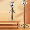 1530mm Wireless Selfie Stick Tripod Stand Foldable Monopod With Led Light For Smartphones Balance Steady Shooting Live