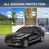 Motoforti Car Cover Outdoor Waterproof Sun Rain Hail Protection with Left Side Door Zipper 210D-PU for Genesis GV70
