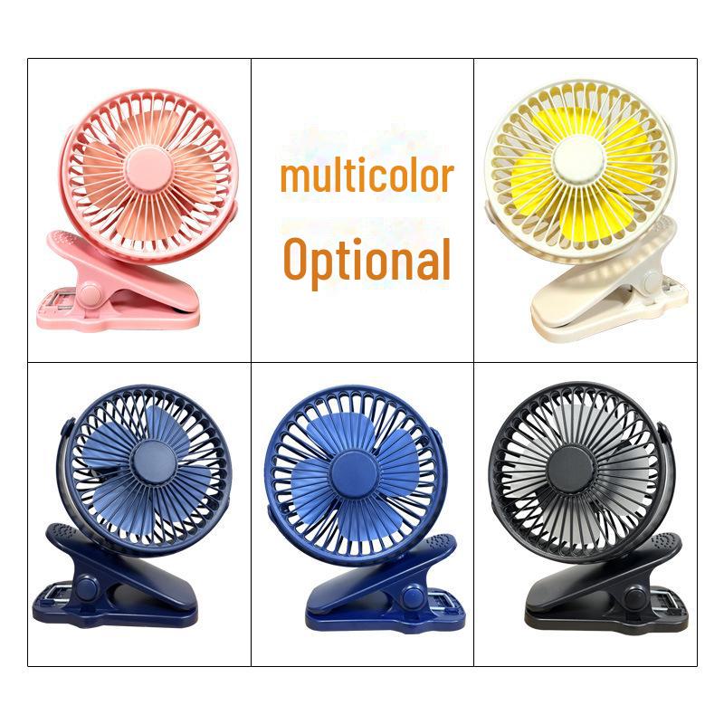 USB Rechargeable Desktop Clip Fan – 4-Inch, Portable for Home, Office, Stroller Use