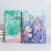 Планировщик-ежедневник А5 2025 Цветочный деловой блокнот 365 дней Блокнот Академический еженедельный планер