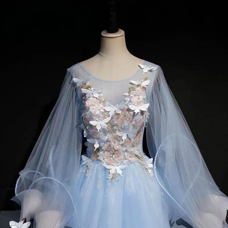 Красочное платье для сценического выступления из пряжи - Пышная юбка, Экзамен по искусству, Вечерняя одежда, Фотостудия, Свадьба, Приталенный силуэт