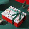 Christmas Day Decorated Paper Boxes Fashionable Colour Printing Storage Gift Boxes for Santa Claus Sweet Socks Paper Packaging