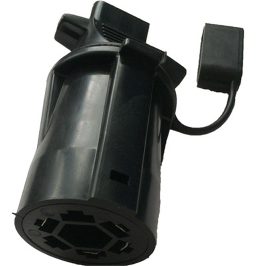 7-контактный круглый на 4-контактный плоский адаптер-вилка для дома на колесах, прицепа, кемпера