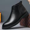 Classic Simple Men's Chelsea Boots British Style High Top Casual Shoes Formal Dress Business Footwear Elegantes Male Ankle Boots