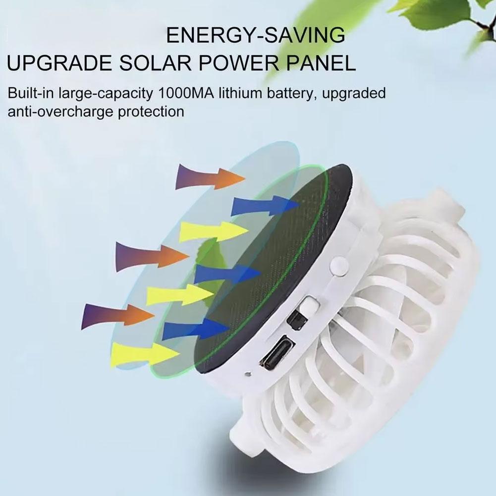 Solar Fan Baseball Cap | USB Rechargeable 600mAh | Breathable Mesh | Adjustable Sun Hat for Outdoor Summer Use
