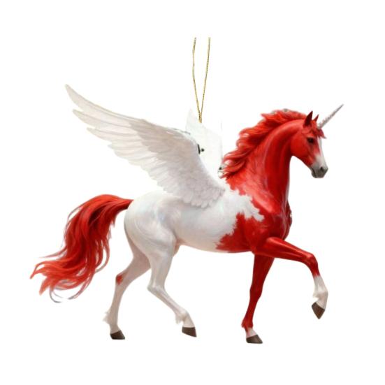 Подвеска в виде лошади 2D Акриловая Реалистичная Лошадь Украшение Рождественская Игрушка с Петлей для Подвешивания Праздничный Декор для Любителей Конного Спорта