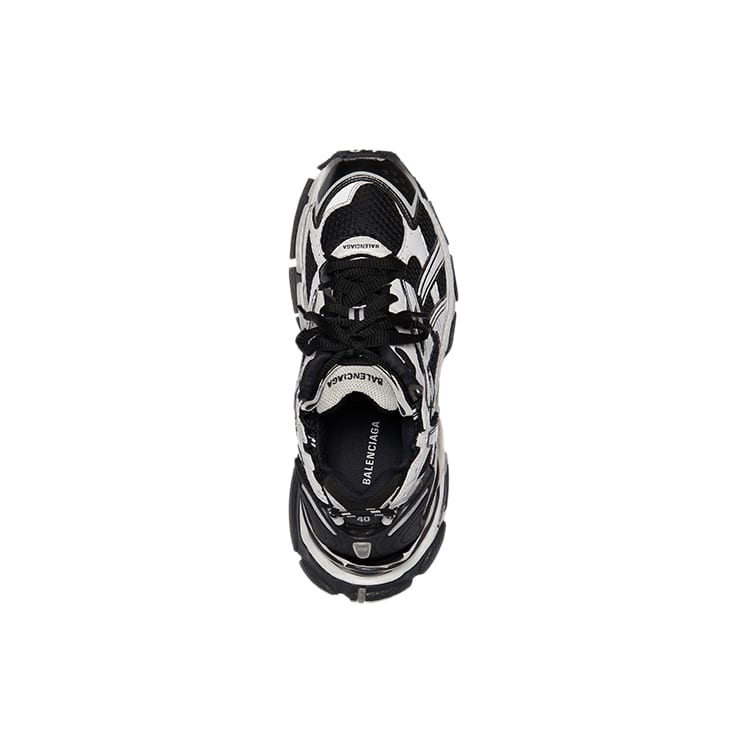 Balenciaga Runner White Black White Women's 677402W3RB29010