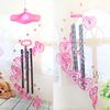 Pop Creative Heart Plastic Crystal 4 Metal Tubes Wind Chime Dophin  Home Garden Decor for Lover Valetines Gifts