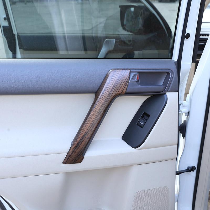 ABS матовый черный для Toyota Land Cruiser Prado FJ150 150 2010-2018 салон автомобиля подлокотник Защитная крышка наклейка аксессуары