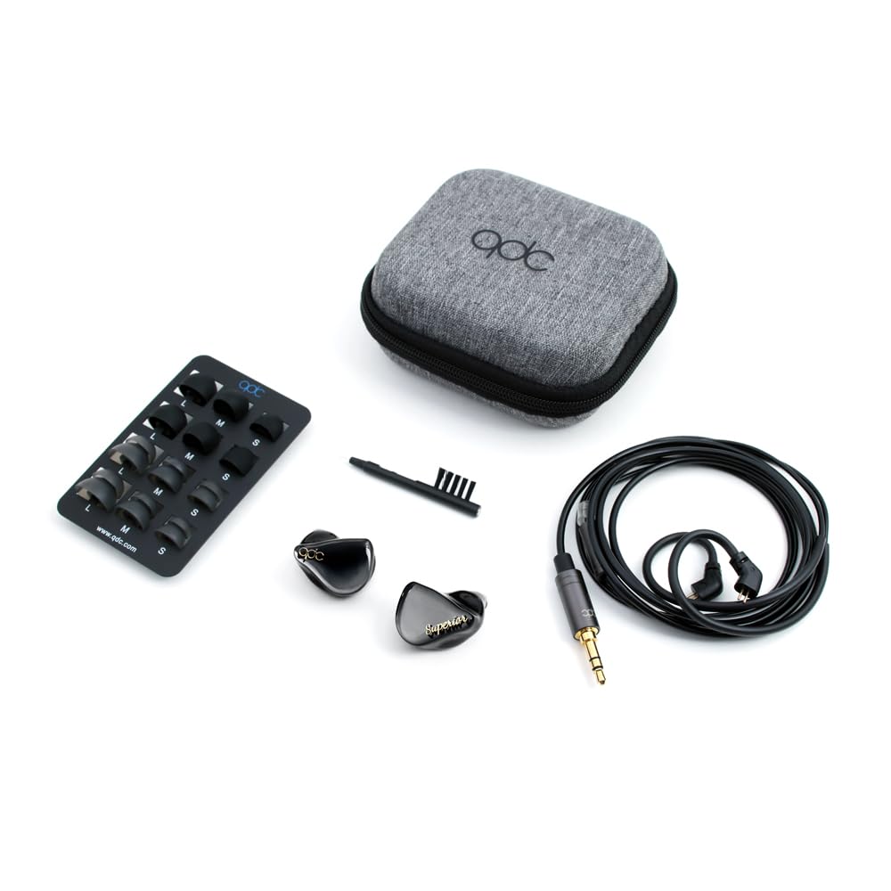 QDC SUPERIOR Piano Black с 10-миллиметровым одиночным динамическим коаксиальным двойным магнитным контуром, двухполостной структурой, разъемом IEM2pin, высоким разрешением