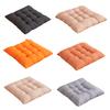 Seat Cushion with High Elasticity Thick Filling Anti-Slip Design Square Solid Color Style Chair Cushion Autumn Winter Chair Pad