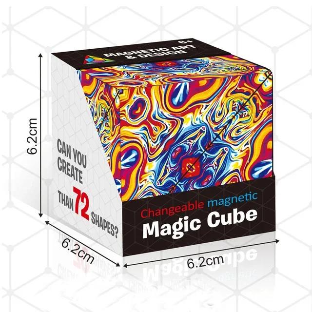 2024 Infinite magnetic cube 3D three-dimensional geometric cube children's thinking exercise educational toys