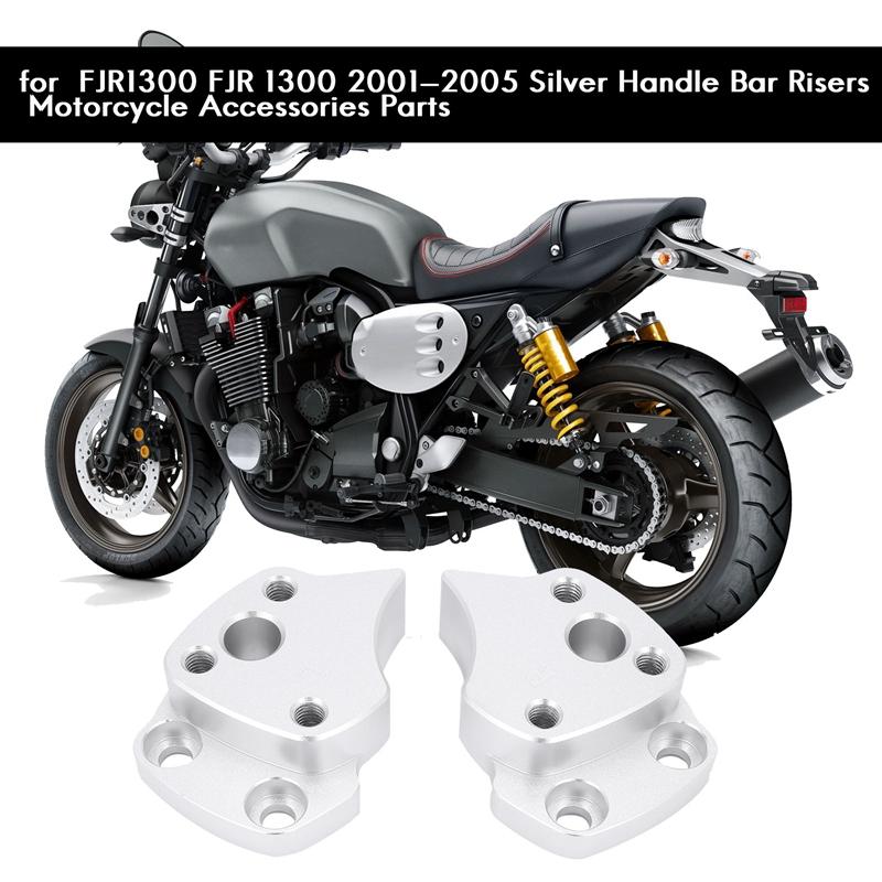 25 мм подставка для руля для Yamaha FJR1300 FJR 1300 2001-2005, серебряные подставки под руль, аксессуары для мотоциклов