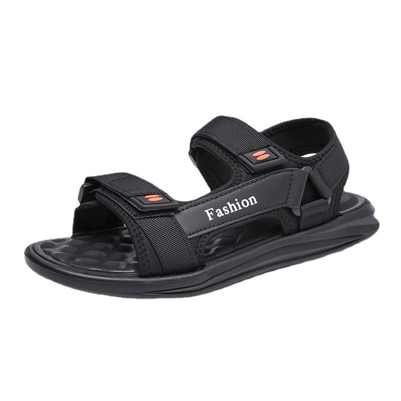 Летние сандалии мужские новые модные модные универсальные мужские пляжные туфли с мягкой подошвой для отдыха на открытом воздухе