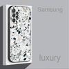 Терраццо Абстракции Черепаха Чехол для Телефона Для Samsung S 9,10,21,30,22,23,24,25,Ultra,Plus,Lite,FE,4,5G Черный Мягкий Точный