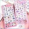 2 шт. Кавайная Hello Kitty 3D тисненый хрустальный стикер Водонепроницаемый Декоративный стикер для чехла мобильного телефона DIY Стикер для скетчбука