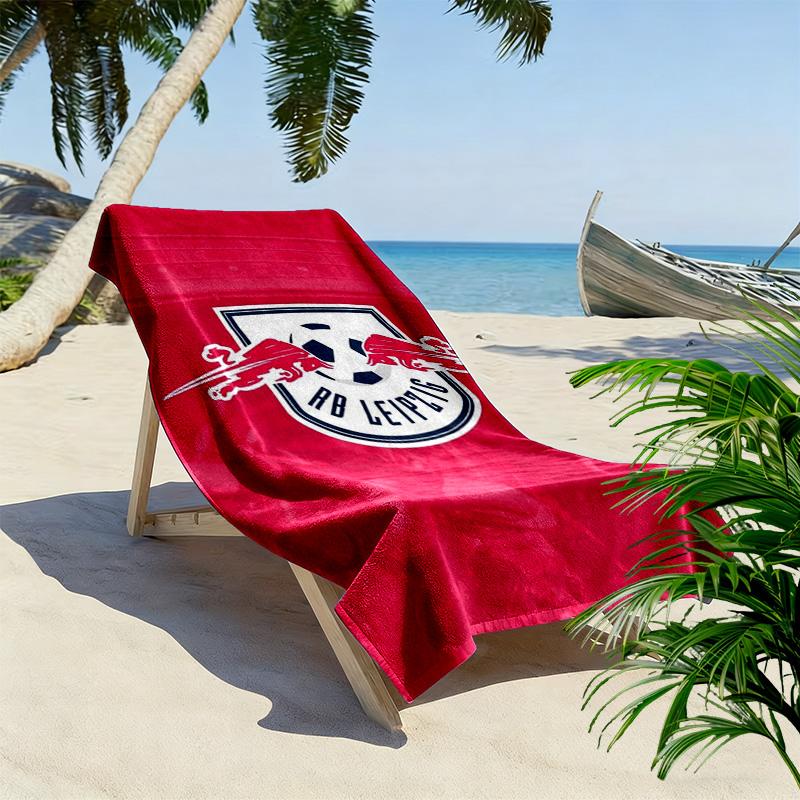 RB Leipzig Logo Print Beach Towel, Large Soft Quick Dry Towel for Beach Camping Swimming
