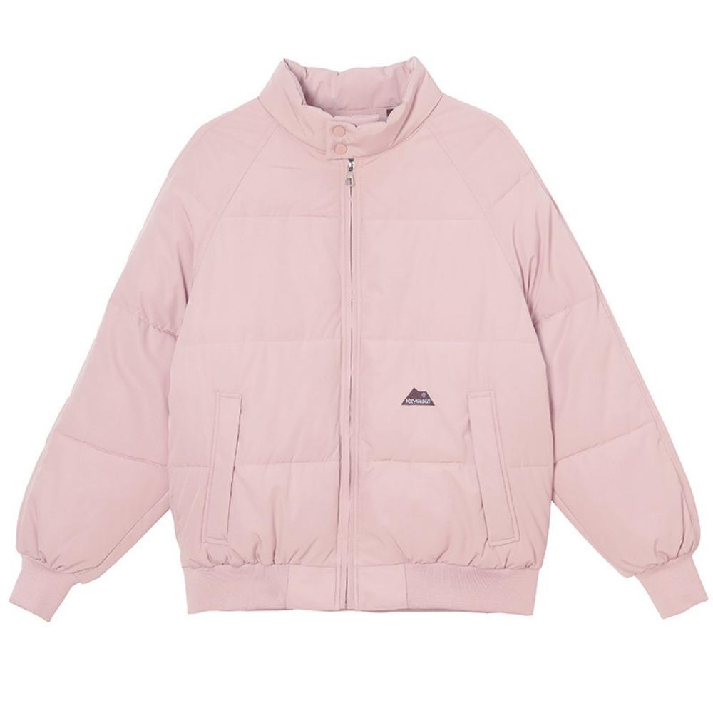 Новая женская модная зимняя одежда с хлопковой подкладкой и воротником-стойкой, короткая свободная теплая куртка с утолщением, куртка-хлебница