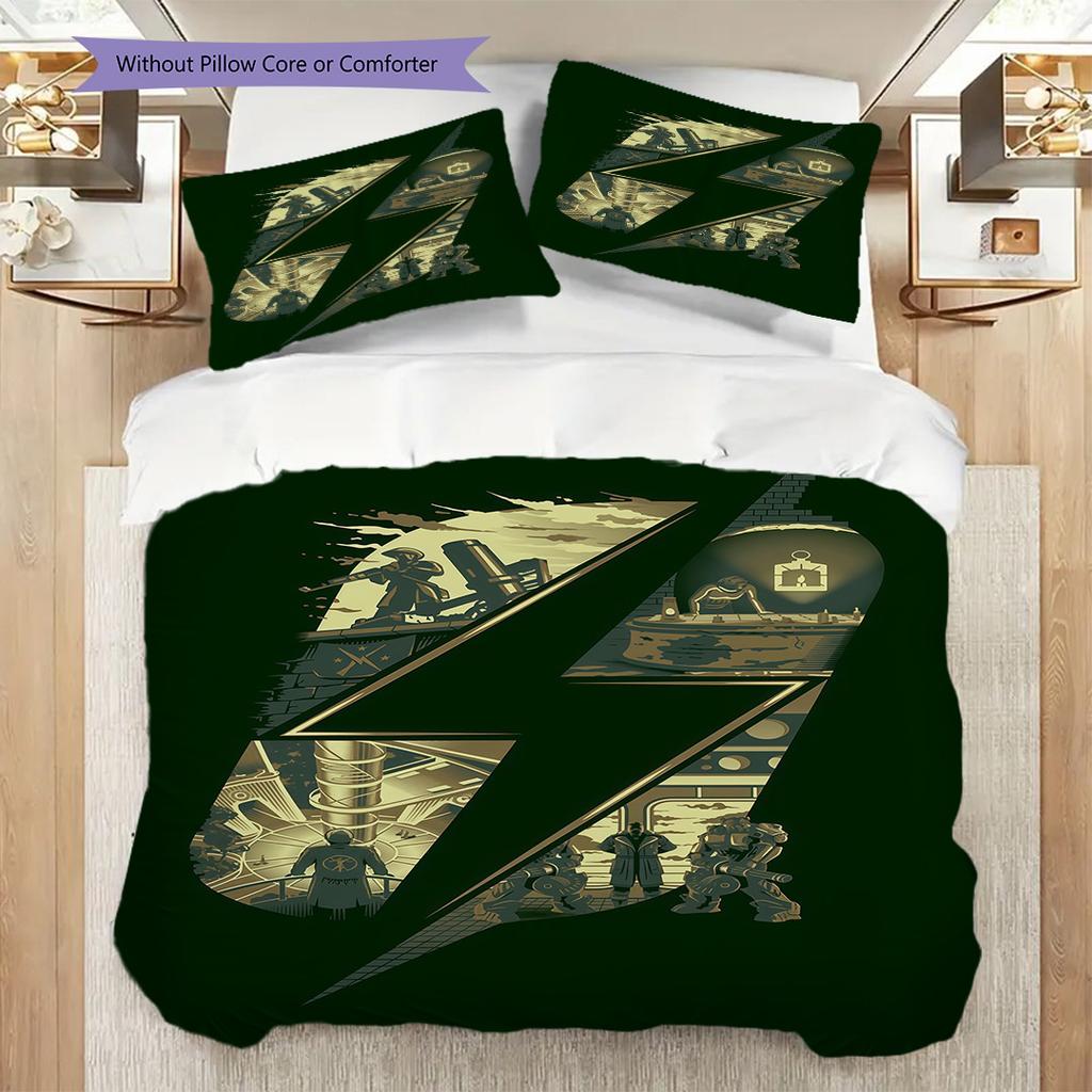 Vault Boy Forever Strong Bedding 1 Duvet Cover 2 Pillowcase Without Core Bedding Set Christmas Birthday Gift Soft And Comfortable