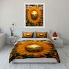 Sunflowers and sunset scenery. Bedding sets Duvet cover sets Duvet covers Pillowcases(1 * Duvet Cover 2 * Pillowcases without duvet insert)